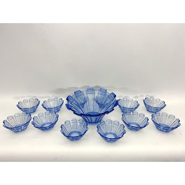 Art Deco Murano Glass Serving Bowl, Italy, 1930s, Set of 13 For Sale - Image 16 of 16