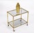 Gold Brass & Glass Top Nesting Tables from Maison Jansen, 1970s, Set of 3 For Sale - Image 8 of 18
