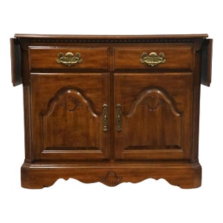 Keller Furniture Solid Cherry Traditional Style 42" Drop Leaf Server Buffet For Sale