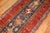Persian Blue Persian Heriz Serapi Tribal Runner, Early 20th Century - 3'5" x 13'5" For Sale - Image 3 of 6