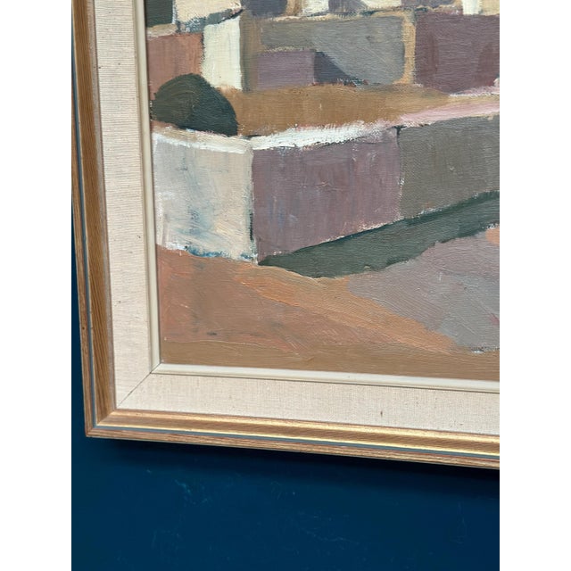 Rolf Norrman, Southern Village Landscape, 1950s, Oil Painting on Canvas, Framed For Sale - Image 6 of 18