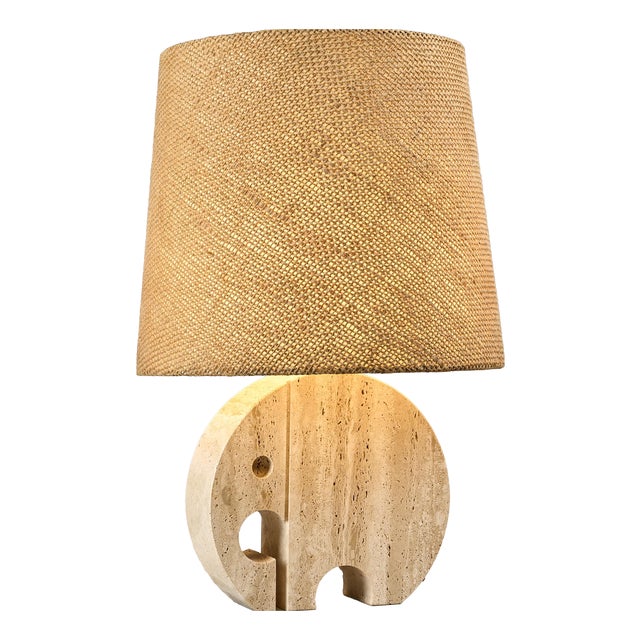 Travertine Table Lamp from Fratelli Mannelli, 1970s For Sale