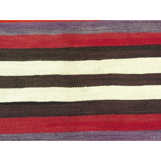 Vintage Turkish Kilim Rug - 74" X 127" For Sale - Image 10 of 12