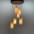 Mid-Century Cascade Wood & Crushed Plastic Pendant Light, 1970s For Sale - Image 4 of 9