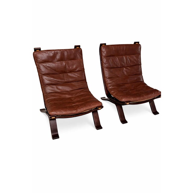 Focus Armchairs in Leather from Bramin Møbler, 1970s, Set of 2 For Sale - Image 10 of 11