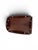 Four curved outer flaps feature built-in cutout handles and are connected to the main tabletop via brass flush-mount...