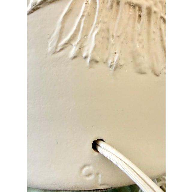 1980's Organic Modern Style Table Lamp/Signed For Sale In Miami - Image 6 of 9