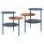 Blue & Coral Triplo Tables by Mason Editions, Set of 2 For Sale - Image 6 of 6