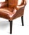 Pair of Vintage Cognac Leather Wingback Chairs With Louis XVI–Style Fluted Legs For Sale - Image 10 of 11
