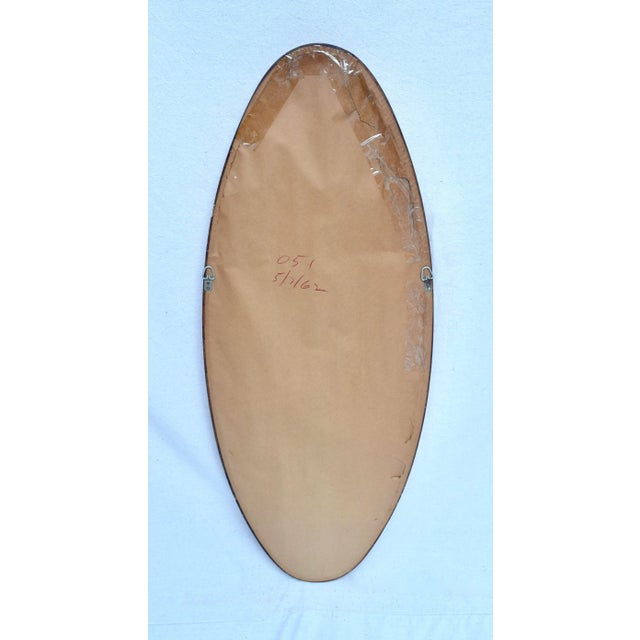 Gold Vintage Labarge Oval Gilt-Wood Mirror, Italy 1960's For Sale - Image 8 of 11