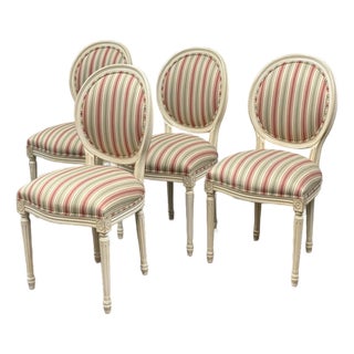 Ethan Allen Louis XVI-Style Side Chairs, Set of Four For Sale