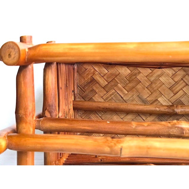 1960s Paul Frankl Style Bamboo Magazine Rack For Sale In Miami - Image 6 of 10