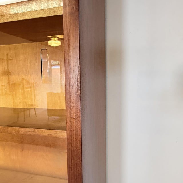 Mid-Century Modern German Apothecary Cabinet in Mahogany, Formica & Brass, 1950s For Sale - Image 11 of 15