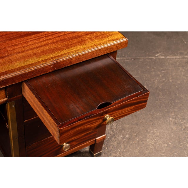 1920s Regency Mahogany Partners Desk For Sale - Image 11 of 17