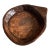 Vintage Wooden Indian Attributed Chapati Bowl - Large Patinated Wood Bowl For Sale