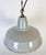Gray Industrial Grey Enamel Pendant Lamp from Thorlux, 1960s For Sale - Image 8 of 18