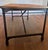 Restoration Hardware Vintage Solid Elm Wood and Cast-Iron Table From Retired Restoration Hardware Collection For Sale - Image 4 of 4