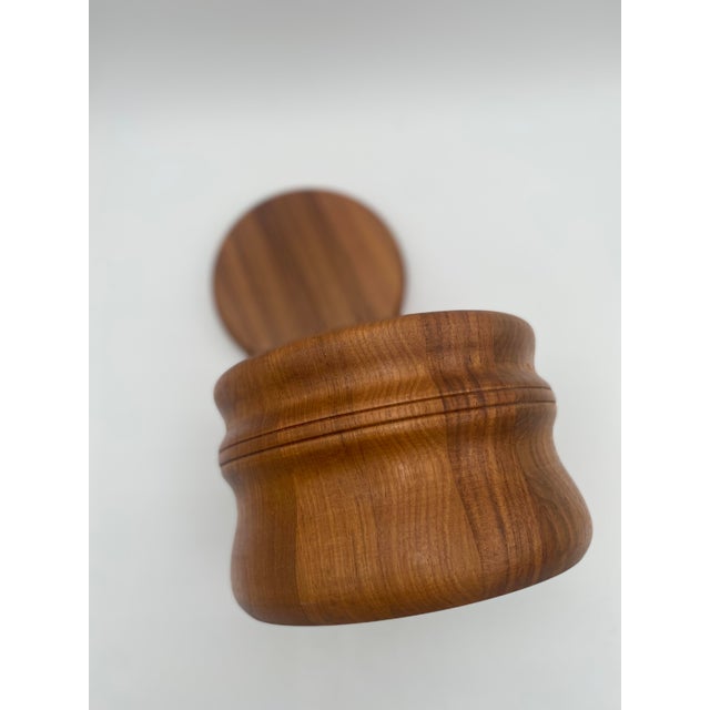 Vintage Danish Nissen Teak Ice Bucket For Sale - Image 10 of 11