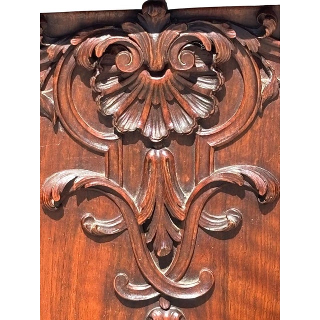 Carved Walnut Side Table, 1890s For Sale - Image 10 of 17