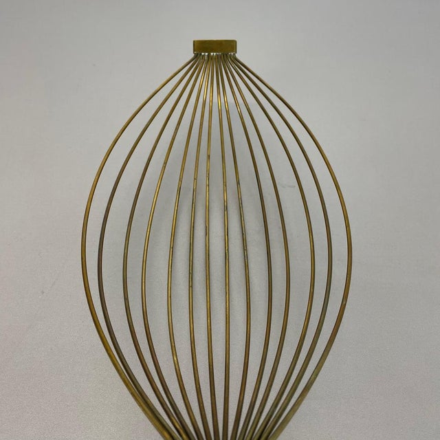 Large Minimalist Brass Fruit Bowl Shell from Carl Auböck, Austria, 1950s For Sale - Image 9 of 18