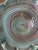 Teal Vintage Murano Striped Glass Bowl For Sale - Image 8 of 12