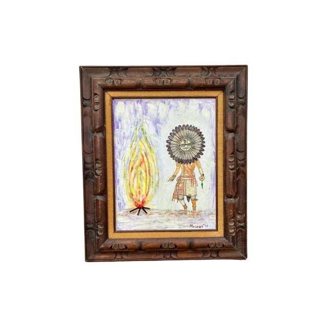 Beautiful oil on canvas painting signed and framed - Moshier 1971