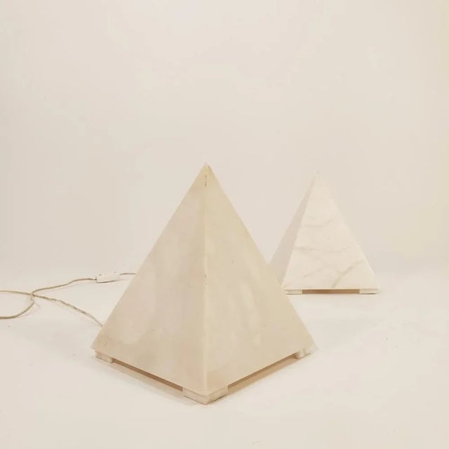 Mid-Century Modern Spanish Alabaster Table Lamps, 1950s, Set of 2 For Sale - Image 3 of 11