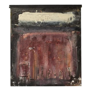 Signed 2001 “Sutra 28” Mixed Media Wall Assemblage by Juliet Holland