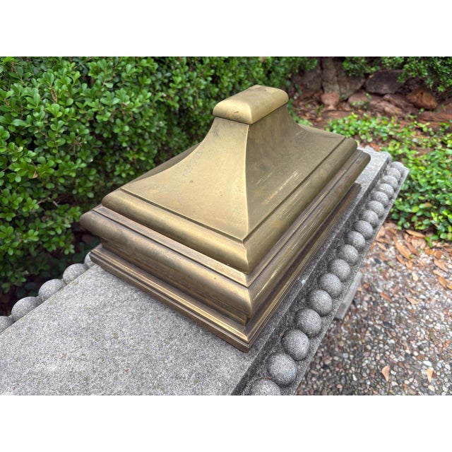 Brass 1970s Large Brass Box by Chapman For Sale - Image 8 of 12