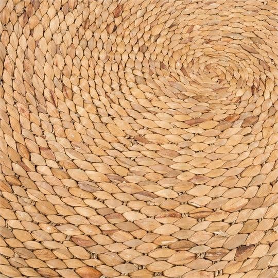 Boho Chic Rush House for Chairish Monterey Water Hyacinth Round Rug - 7' For Sale - Image 3 of 6