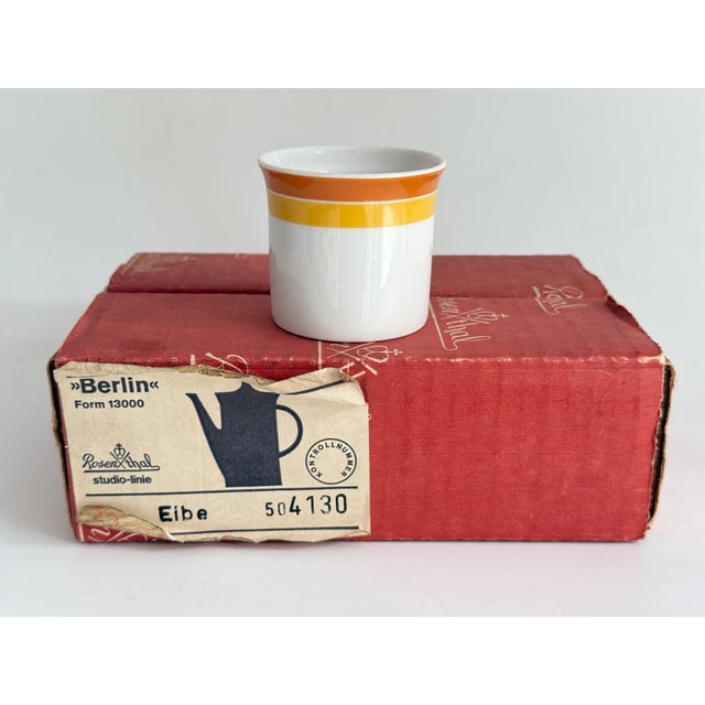 Berlin 4130 Egg Cup Service by Hans-Theodor Baumann for Rosenthal, Germany, 1966, Set of 6 For Sale - Image 6 of 6