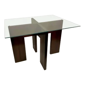 Adrian Pearsall Walnut and Glass Side Table