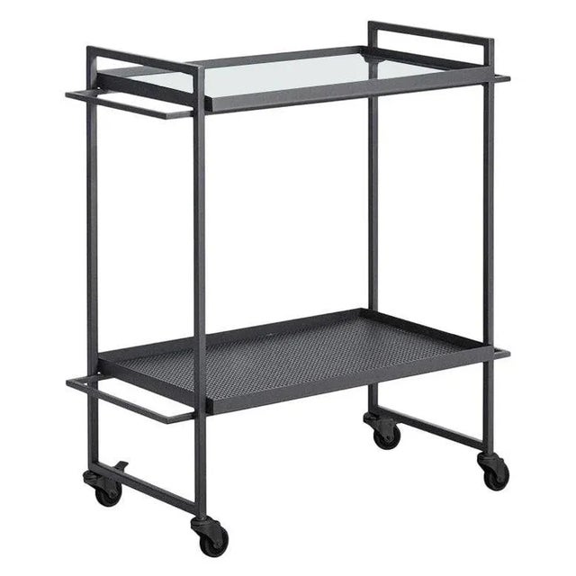 Metal Black Bauhaus Trolley by Kristina Dam Studio For Sale - Image 7 of 7