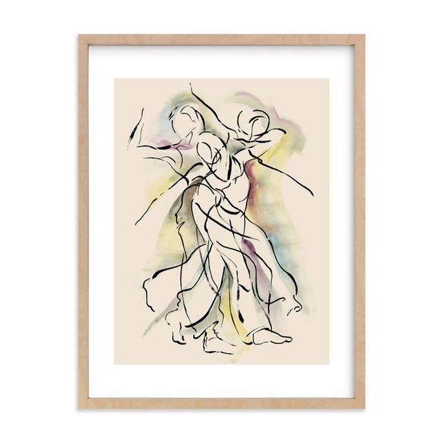 Semi Abstract Figurative Giclee Reproduction Prints - Set of 2 For Sale In Seattle - Image 6 of 6