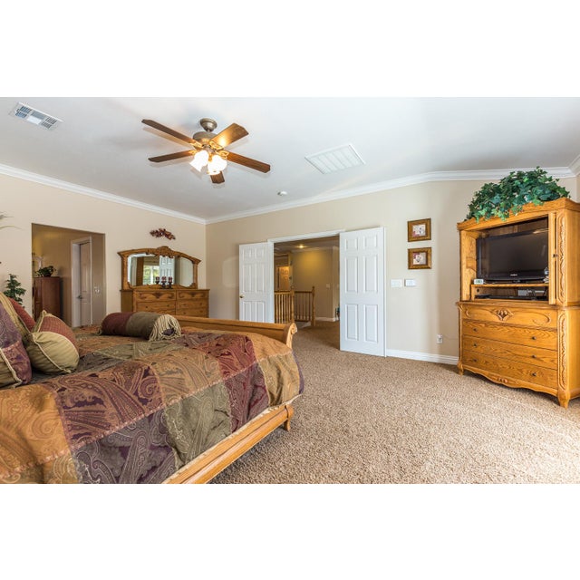 English Vintage Oakwood Interiors "Versailles" Solid Oak 9-Piece Bedroom Suite - California King For Sale - Image 3 of 8