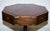 Brown Military Campaign Burgundy Leather Drum Side Table from Bevan Funnell For Sale - Image 8 of 14