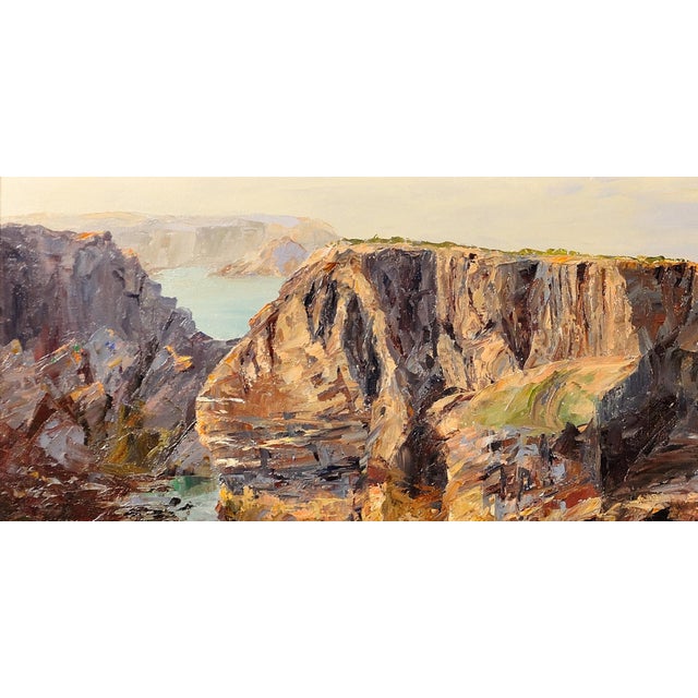 Nancy Bailey, Low Tide on the Minnows, Cornwall, 1972, Impasto Oil Painting, Framed For Sale - Image 6 of 17