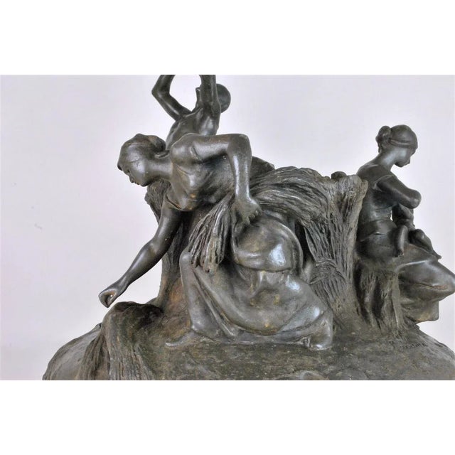 Large 19th Century Tin Vase by A Larroux for Siot For Sale - Image 5 of 18