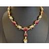Bochic "Baroque" Ruby, Pearl & Sapphire Necklace Set In 18K Gold & Silver For Sale - Image 16 of 18