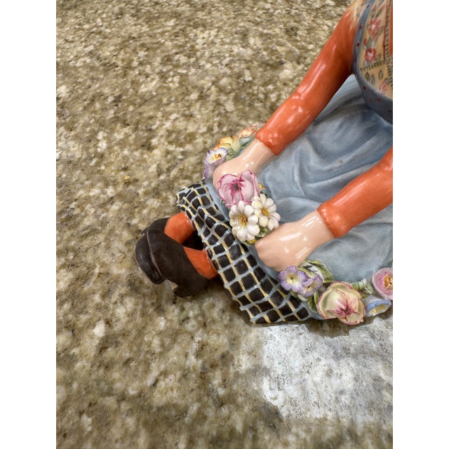 Ceramic Royal Copenhagen Figurine of a Young Girl in Traditional Dress by Carl Martin-Hansen For Sale - Image 7 of 8