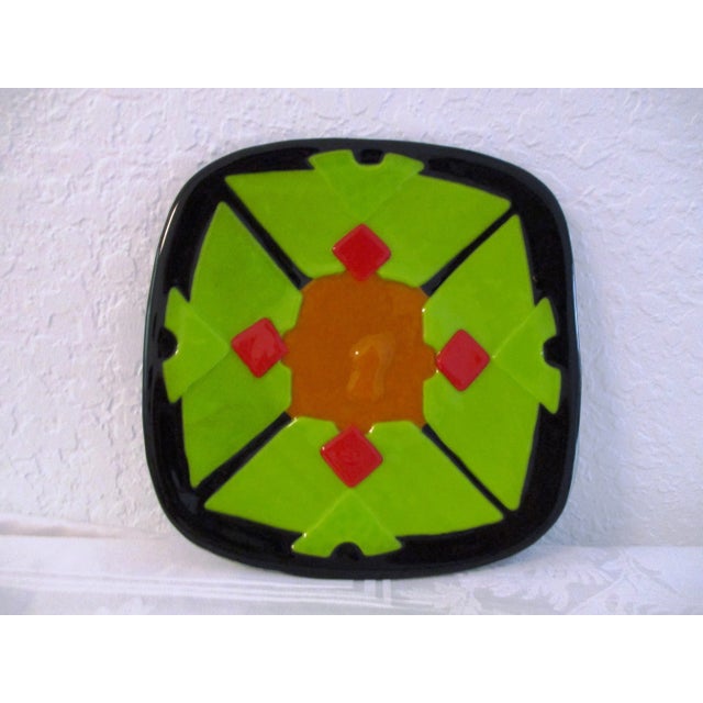 Mid-Century Fused Art Glass Dish For Sale In West Palm - Image 6 of 6