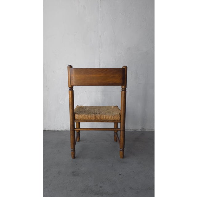 Vintage French Style Rush Seat Dining Chairs - Set of 4 For Sale - Image 14 of 15