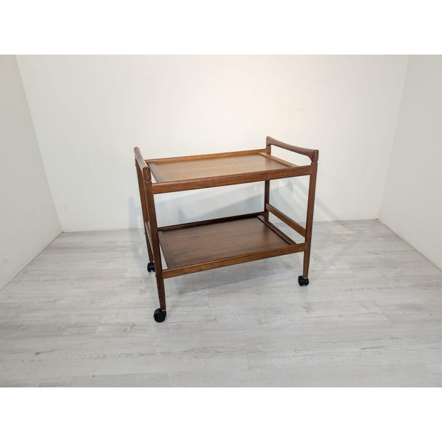 Mobile teak bar from the 1960s by the Danish brand Dyrlund Mobile teak bar table from the 1960s by the Danish brand...