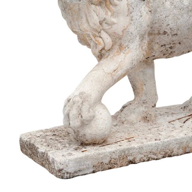 French Art Deco Period Lion Sculptures For Sale - Image 9 of 9
