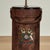 English 1920s Antique English Leather Bucket Table Lamps With Armorial Crests - a Pair For Sale - Image 3 of 11