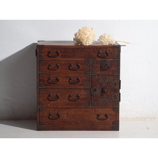 Antique Tansu Storage Chest of Drawers For Sale - Image 13 of 14