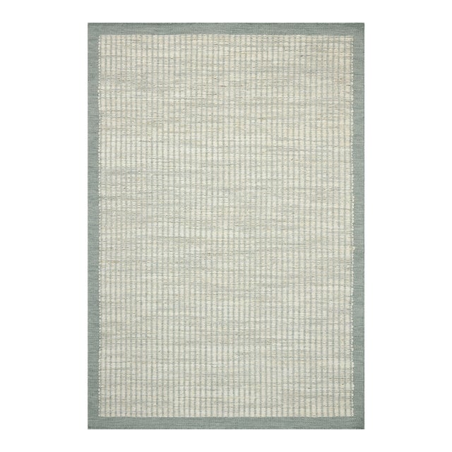 Amber Lewis x Loloi Lilah Ivory / Sky 8'-6" x 11'-6" Area Rug For Sale