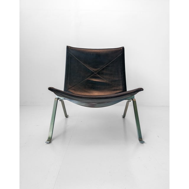 Metal PK22 Lounge Chair by Poul Kjærholm for Fritz Hansen, Denmark, 1993 For Sale - Image 7 of 12