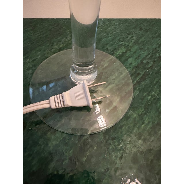 Vintage 1990s Pop Art Inspired Frosted Martini Glass Accent Lamp | Cocktail Glass Table Lamp. Manner of David Krys For Sale In Chicago - Image 6 of 7