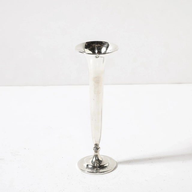Art Deco Art Deco Sterling Trumpet Vase by S.Kirk and Son for Winged Foot Golf Club For Sale - Image 3 of 11